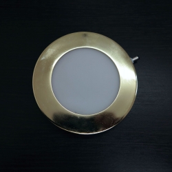 LED-панель круглая Лайт 6W (120 мм, золотая) фото №2