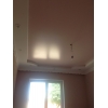 Мини-фото: Сатиновый натяжной потолок розово-белый
