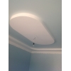 Мини-фото: Сатиновый натяжной потолок голубо-белый