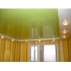 Мини-фото: Двухуровневый натяжной потолок зелено-белый