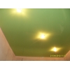 Мини-фото: Глянцевый натяжной потолок зеленый №2