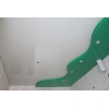 Мини-фото: Двухуровневый натяжной потолок бело-зеленый №2