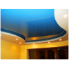 Мини-фото: Глянцевый натяжной потолок голубой №3