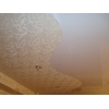 Мини-фото: Фактурный натяжной потолок бежевый