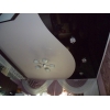 Мини-фото: Криволинейная спайка натяжной потолок черно-белый