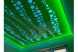 Натяжной потолок перфорированный с подсветкой