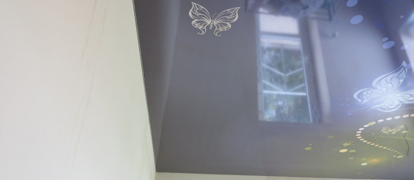 Фотопечать «Бабочки» MSD натяжной потолок фото №3