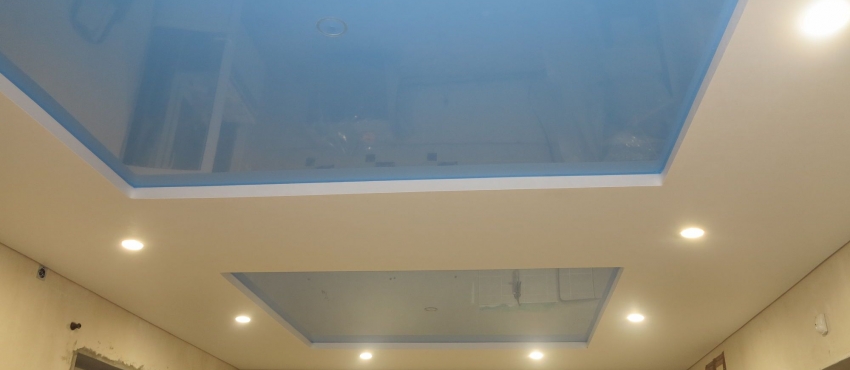 Двухуровневый MSD натяжной потолок фото №2